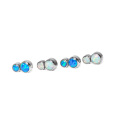 Body Piercing Titanium ASTM  F136 Opal Jewellery  Labret